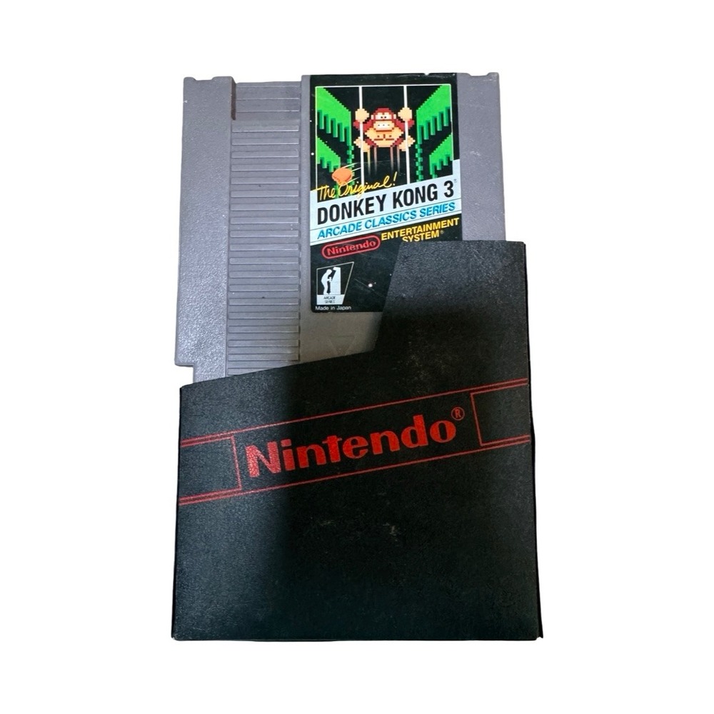Donkey Kong 3 Nintendo NES Arcade Classics Series Game Cartridge NES-DT-USA Grey